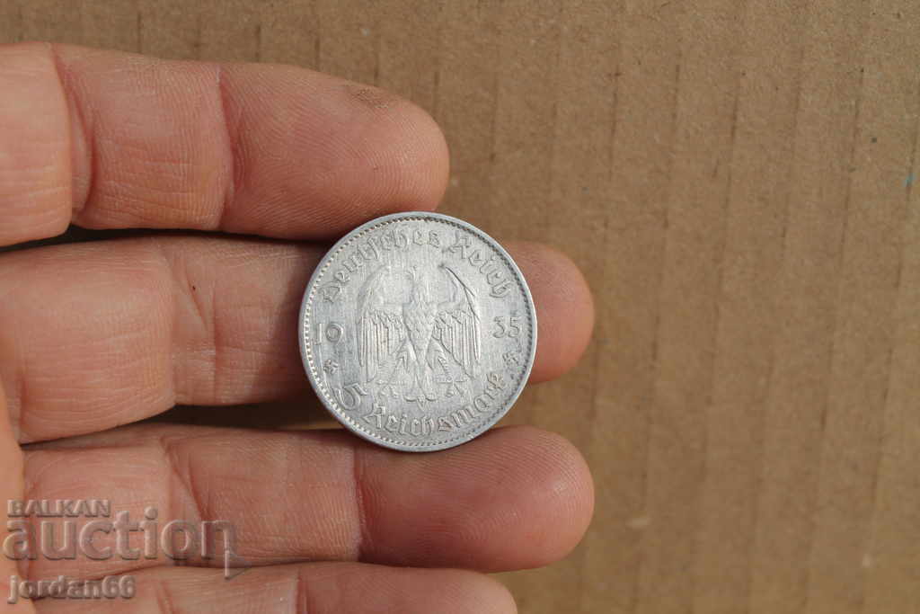 Монета 5марки 1935г