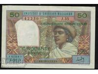 Madagascar 50 francs 1969 Pick 61 Ref 2230