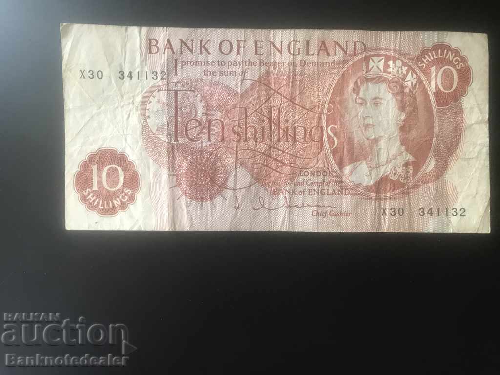 England 10 shillings 1962 J.Q. Hollon Pick 373b Ref 1132