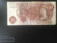 England 10 shillings 1962 J.Q. Hollon Pick 373b Ref 4217