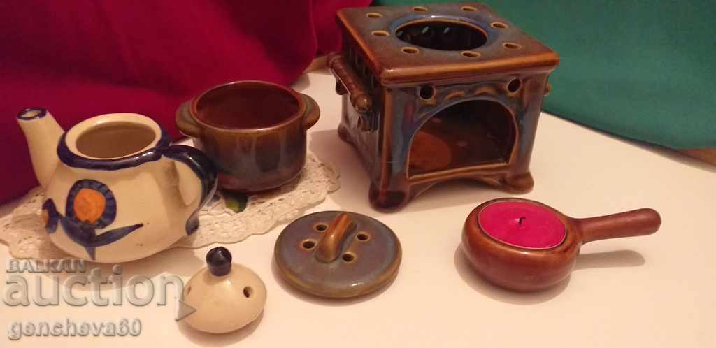 Set vase ceramice pentru aromoterapie