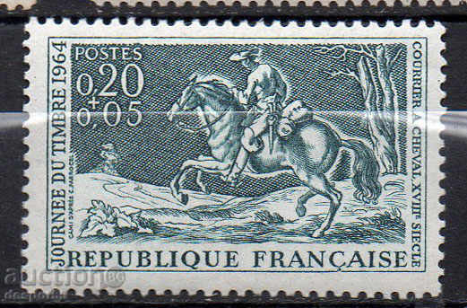 1964. Γαλλία. Ημέρα σφραγίδα του ταχυδρομείου.
