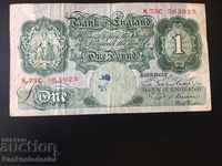 England 1 Pound 1949 -55 P S Beale Pick 369 Ref 3025