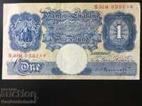 Anglia 1 Pound 1940 -48 K O Peppiatt Pick 367 Ref 9115