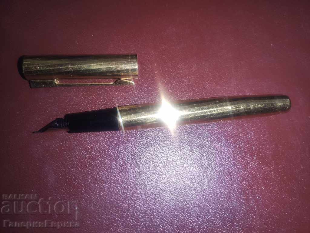 Auction Gold-plated pen with gold pen Waterman Auction Gold-plated pen with gold pen Waterman
