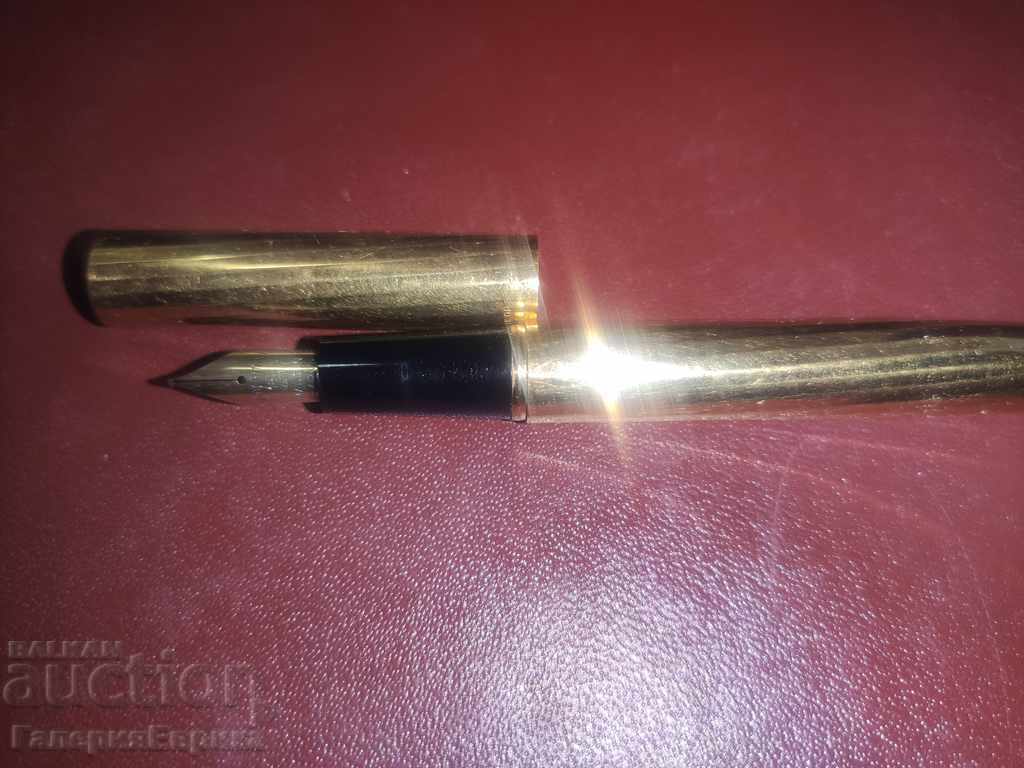 Gold-plated pen with gold pen Waterman - 5 Gold-plated pen with gold pen Waterman - 5