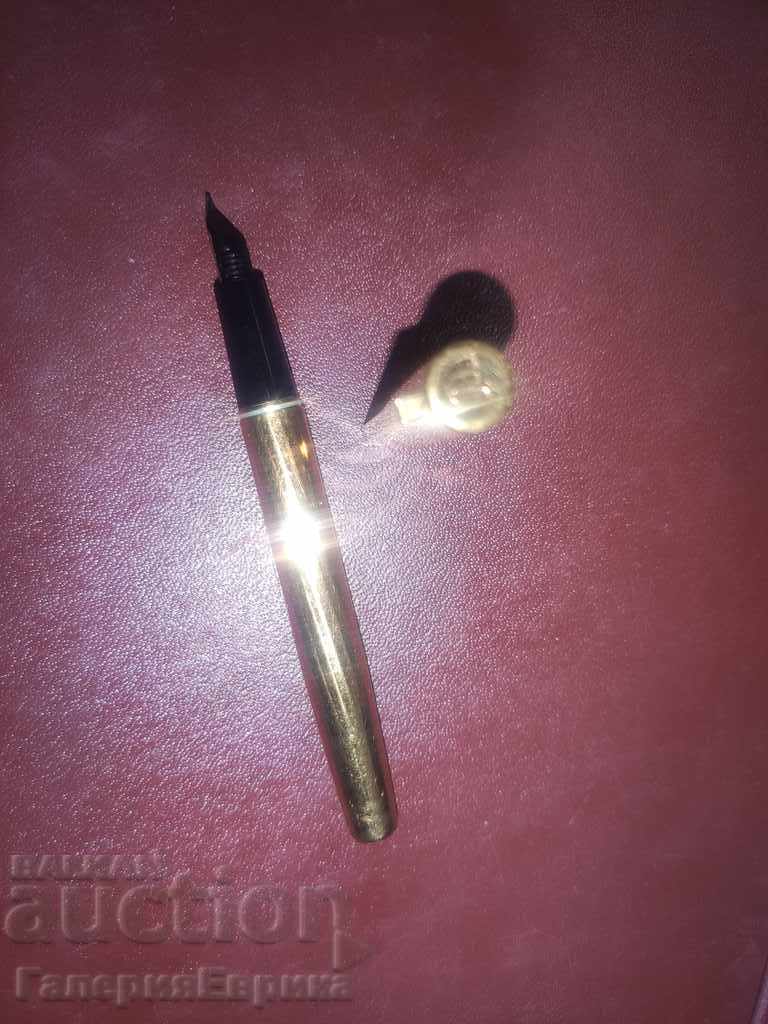 Gold-plated pen with gold pen Waterman - 6 Gold-plated pen with gold pen Waterman - 6