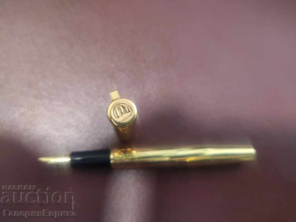 Gold-plated pen with gold pen Waterman - 7 Gold-plated pen with gold pen Waterman - 7
