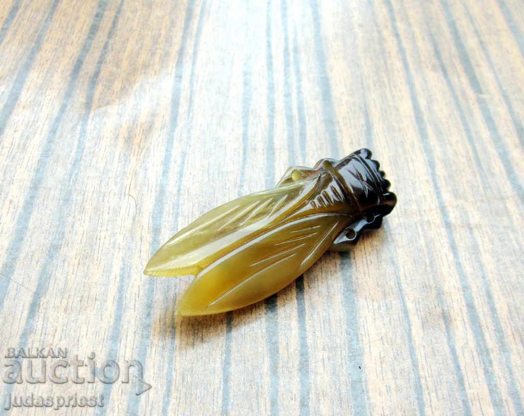 Παράδοση αρχαίο έντομο σκαθαριού καρφίτσας από το κέρατο των οστών Παράδοση αρχαίο έντομο σκαθαριού καρφίτσας από το κέρατο των οστών