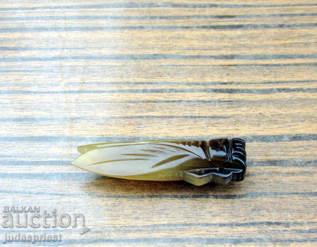 αρχαίο έντομο σκαθαριού καρφίτσας από το κέρατο των οστών - 5 αρχαίο έντομο σκαθαριού καρφίτσας από το κέρατο των οστών - 5