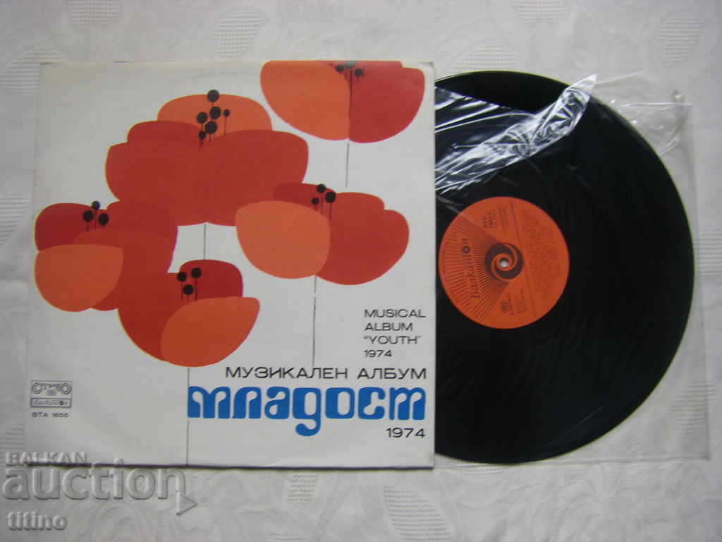 WTA 1855 - Music album Mladost 1974 with price 30.00 BGN | € 15.34 WTA 1855 - Music album Mladost 1974 with price 30.00 BGN | € 15.34