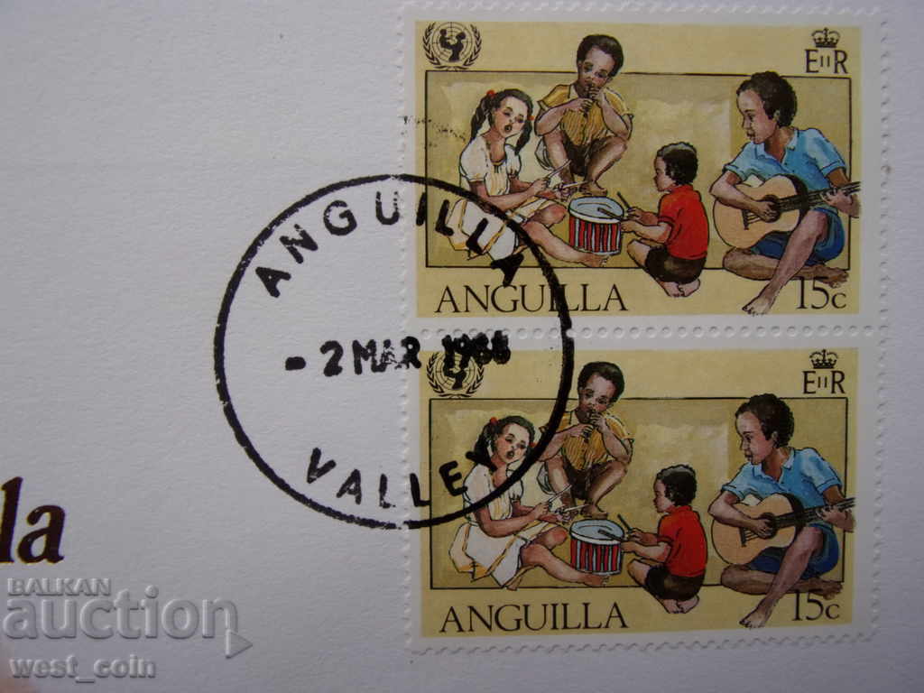 Аукцион Ангуила  25  Цента 1989 NUMISBRIEFE