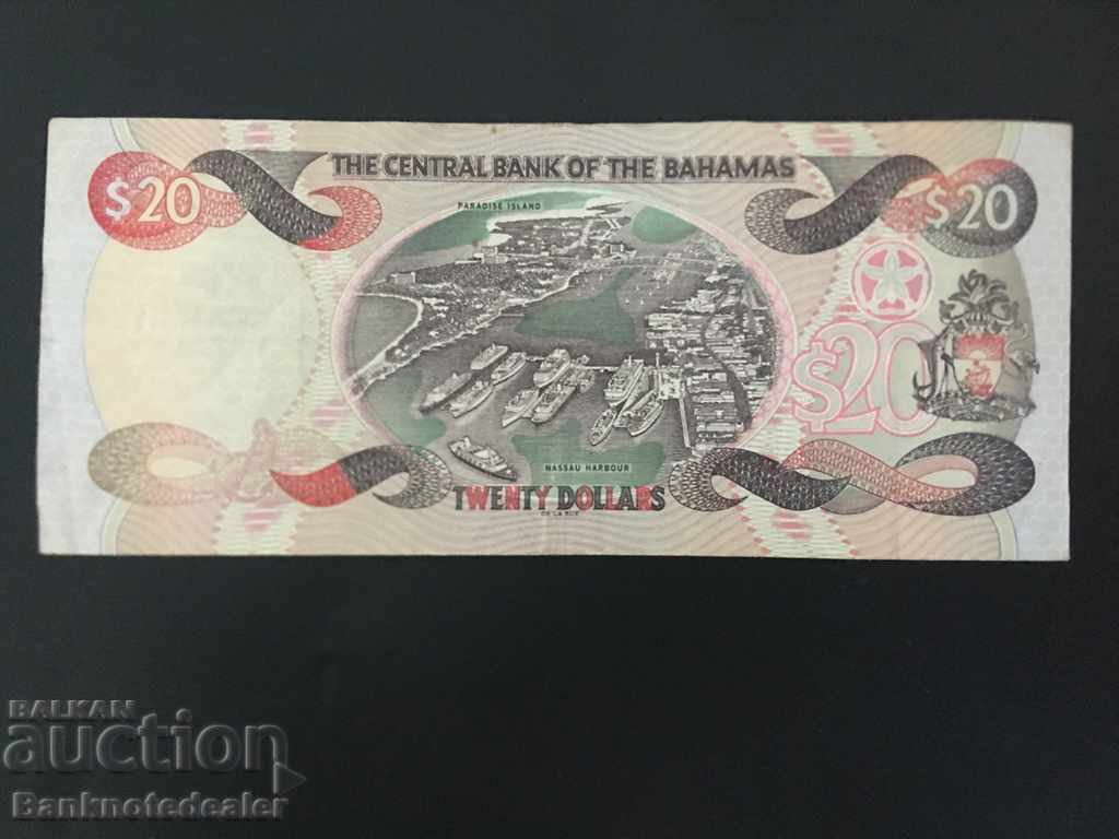 Bahamas 20 Dollars 2000 Pick 65a Ref 4196 with price 90.00 BGN | € 46.02 Bahamas 20 Dollars 2000 Pick 65a Ref 4196 with price 90.00 BGN | € 46.02
