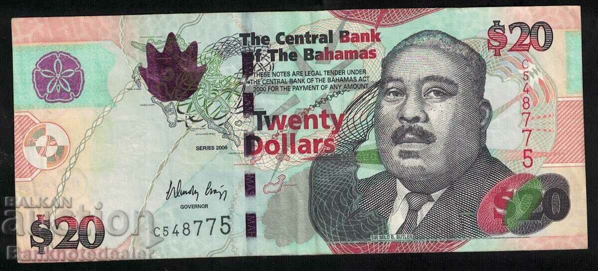 Bahamas 20 Dollars 2006 Pick 74 Ref 8775
