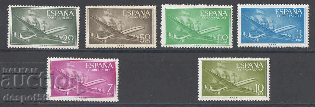 1956. Spania. Poșta aeriană.