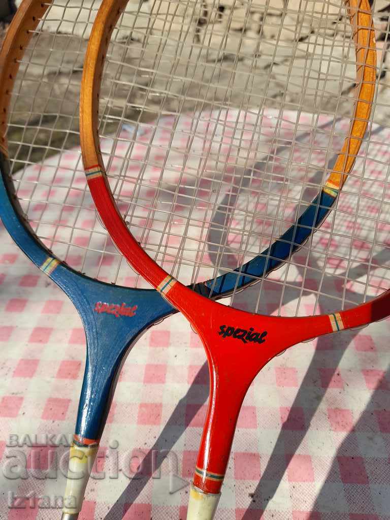 Old badminton bats Germina Spezial - 5 Old badminton bats Germina Spezial - 5