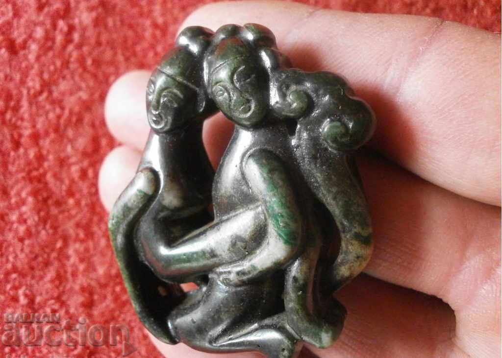 Auction  Natural Jade Figurine Sculpture SEX EROTICA