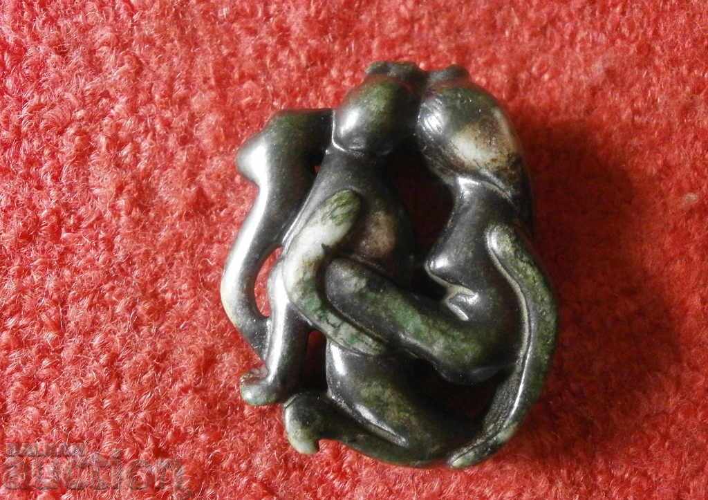 Natural Jade Figurine Sculpture SEX EROTICA
