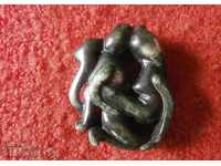 Statuetă din jad natural sculptură plastică SEX EROTICĂ