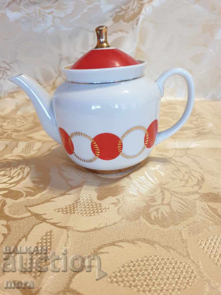 Porcelain Russian teapot - Druzhkovsky porcelain factory