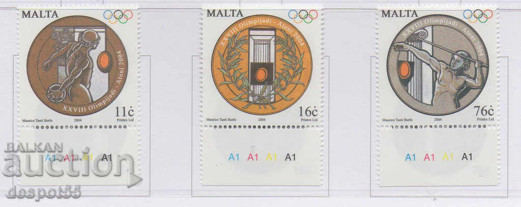 2004. Μάλτα. Ολυμπιακοί Αγώνες - Αθήνα, Ελλάδα.