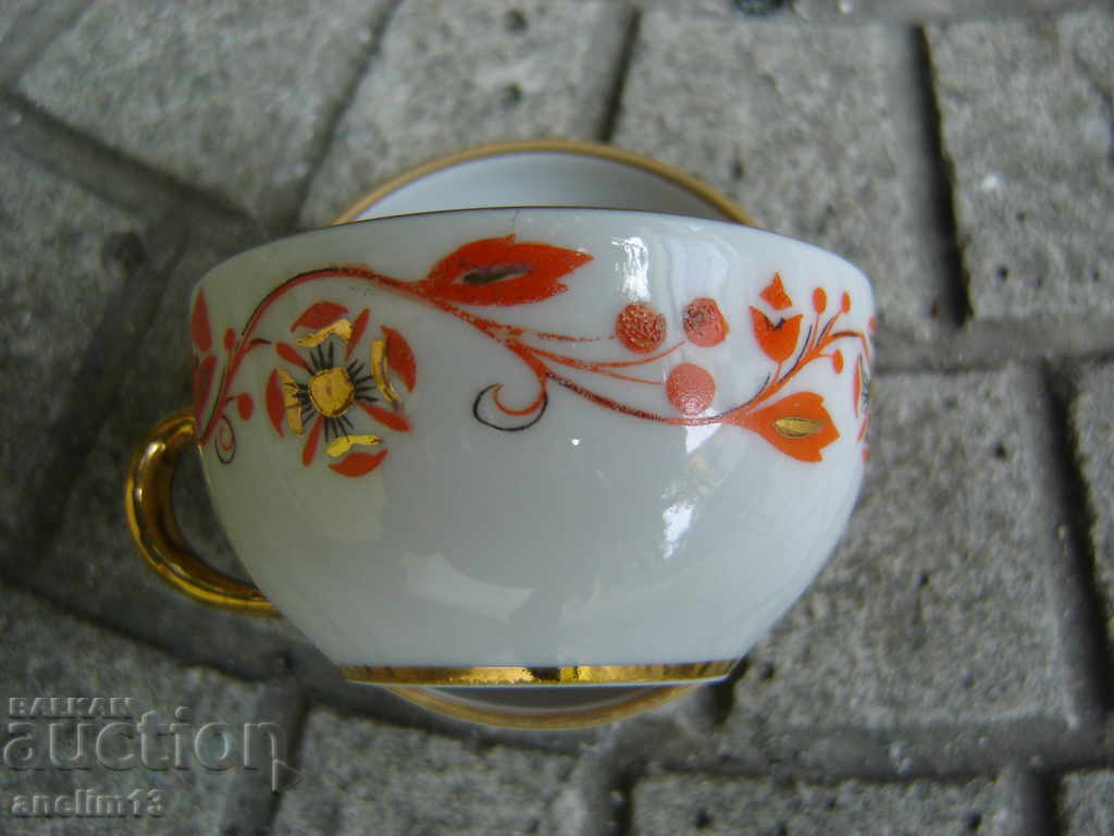 СССР ПОРЦЕЛАНОВИ ЧАШКИ ЛФЗ - 5 СССР ПОРЦЕЛАНОВИ ЧАШКИ ЛФЗ - 5