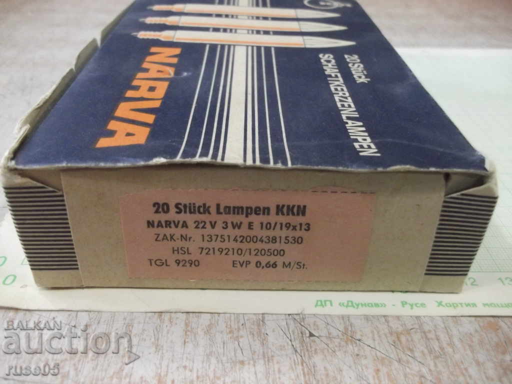 Auction Bulbs "NARVA" - 18 pcs. German Auction Bulbs "NARVA" - 18 pcs. German