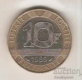 +Франция  10  франка  1989 г.