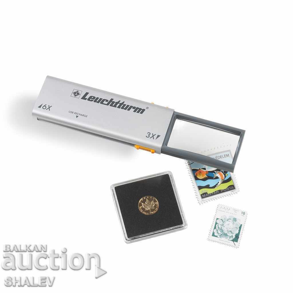 Lupa de mărire "Leuchtturm" DUPLEX LUX 3x / 6x (2999)