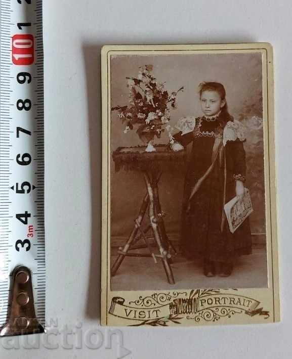 19TH CENTURY OLD PHOTO PHOTO CARTON PORTRAIT GIRL with price 29.00 BGN | € 14.83 19TH CENTURY OLD PHOTO PHOTO CARTON PORTRAIT GIRL with price 29.00 BGN | € 14.83