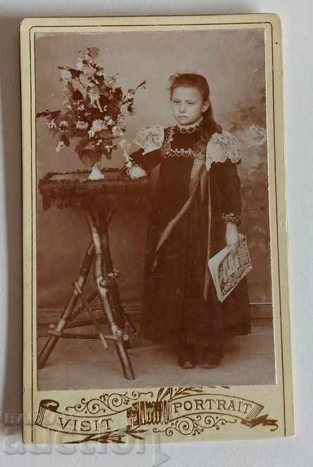 Auction 19TH CENTURY OLD PHOTO PHOTO CARTON PORTRAIT GIRL Auction 19TH CENTURY OLD PHOTO PHOTO CARTON PORTRAIT GIRL