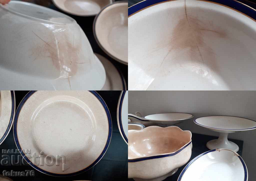 Old porcelain service Johnson Bros England 23 piece porcelain - 6 Old porcelain service Johnson Bros England 23 piece porcelain - 6