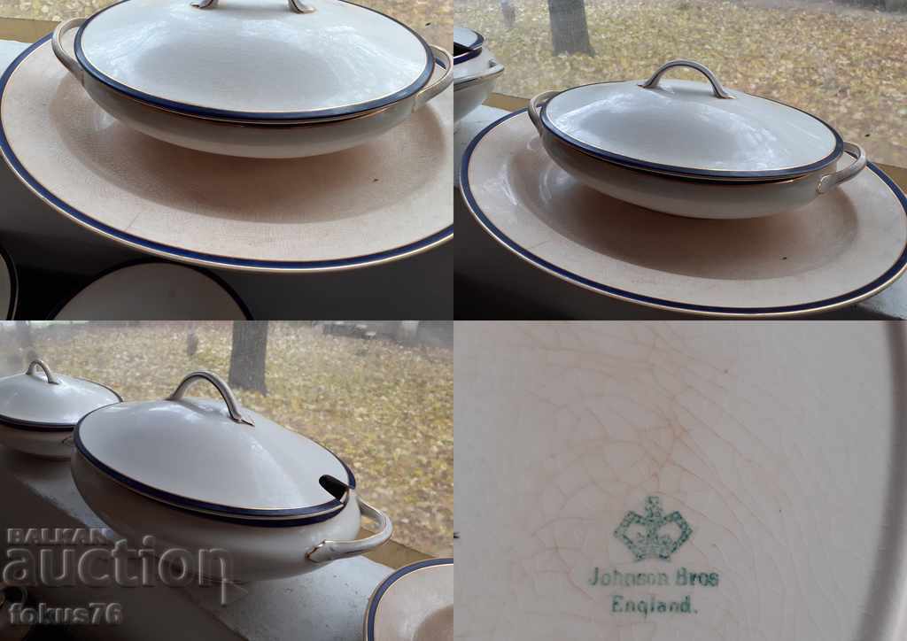 Old porcelain service Johnson Bros England 23 piece porcelain - 7 Old porcelain service Johnson Bros England 23 piece porcelain - 7