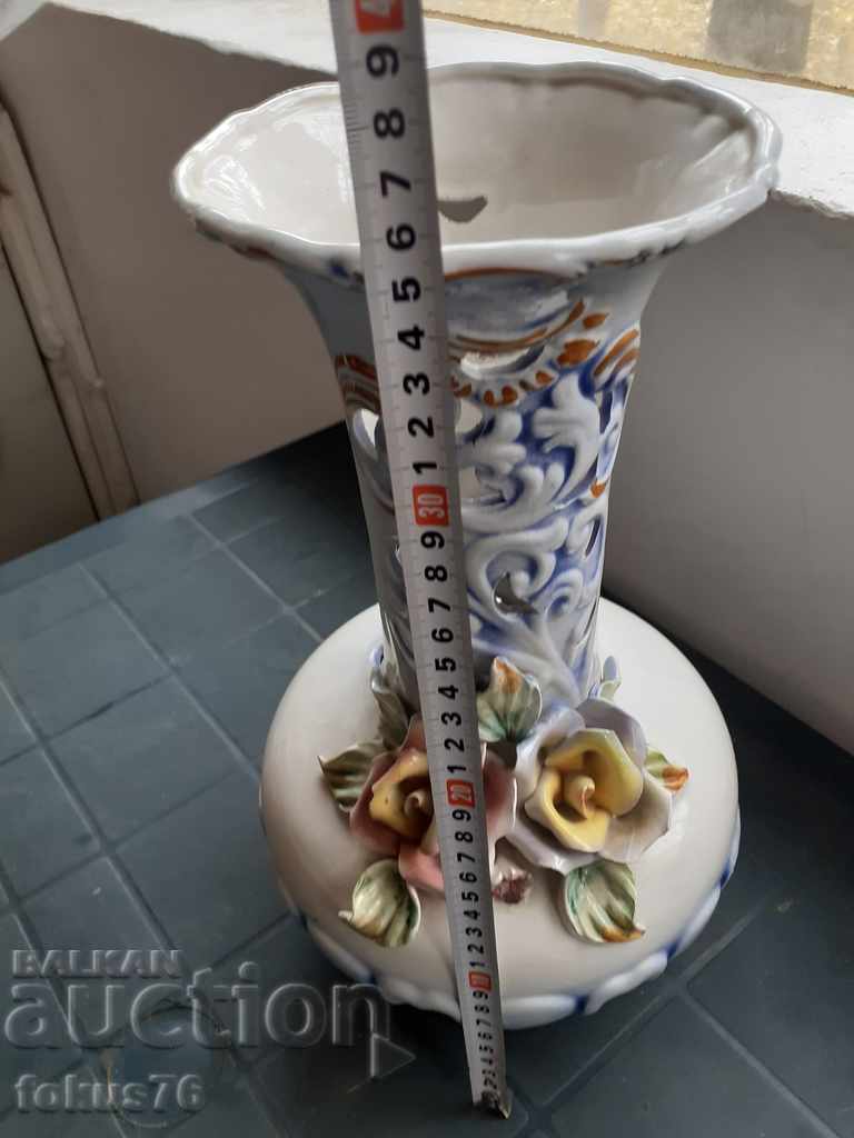 Great large porcelain vase Capodimonte porcelain - 7 Great large porcelain vase Capodimonte porcelain - 7