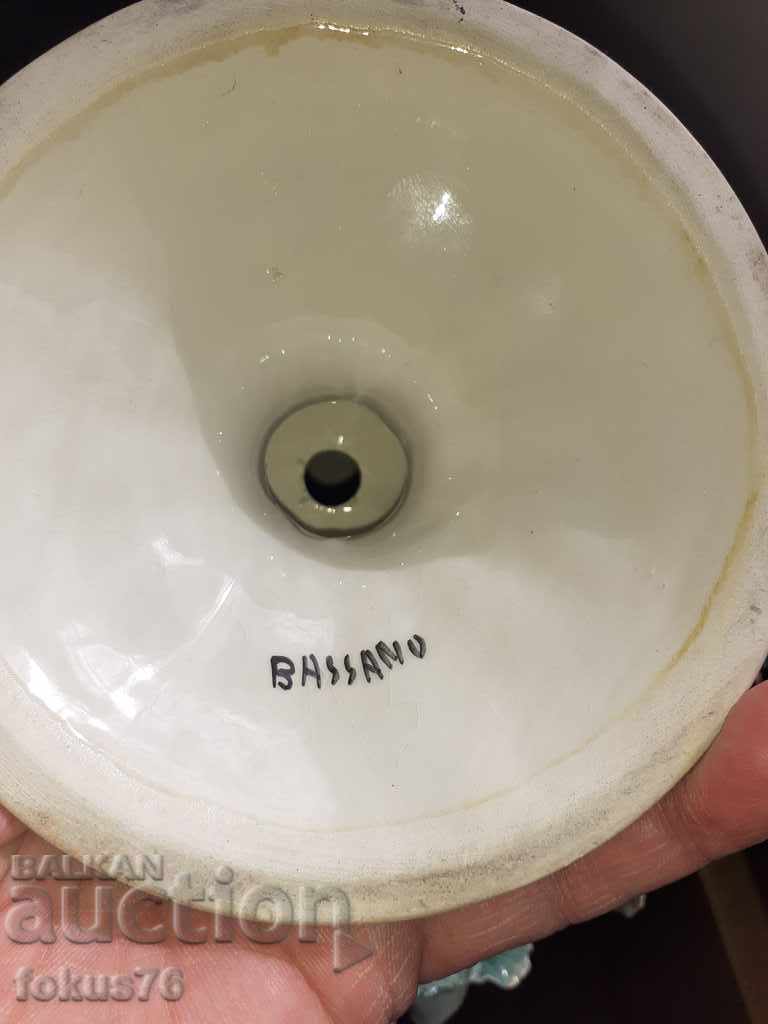 Porcelain charm large flower Bassano Italy porcelain - 6 Porcelain charm large flower Bassano Italy porcelain - 6