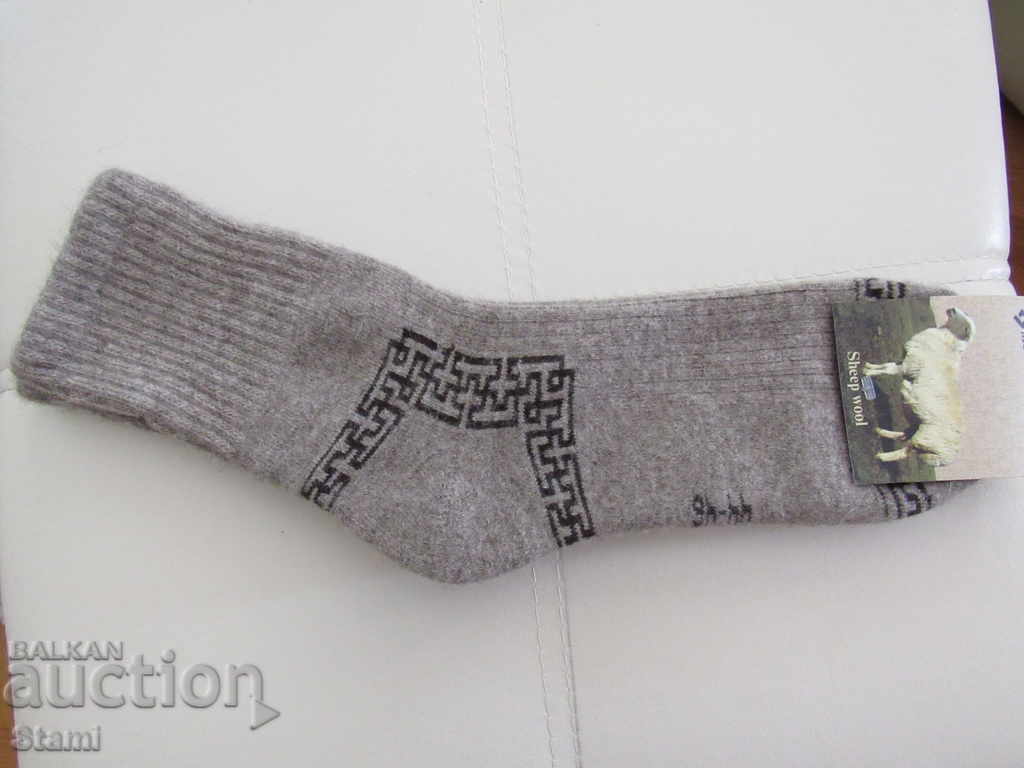 Wool socks from Mongolia, size 35-37