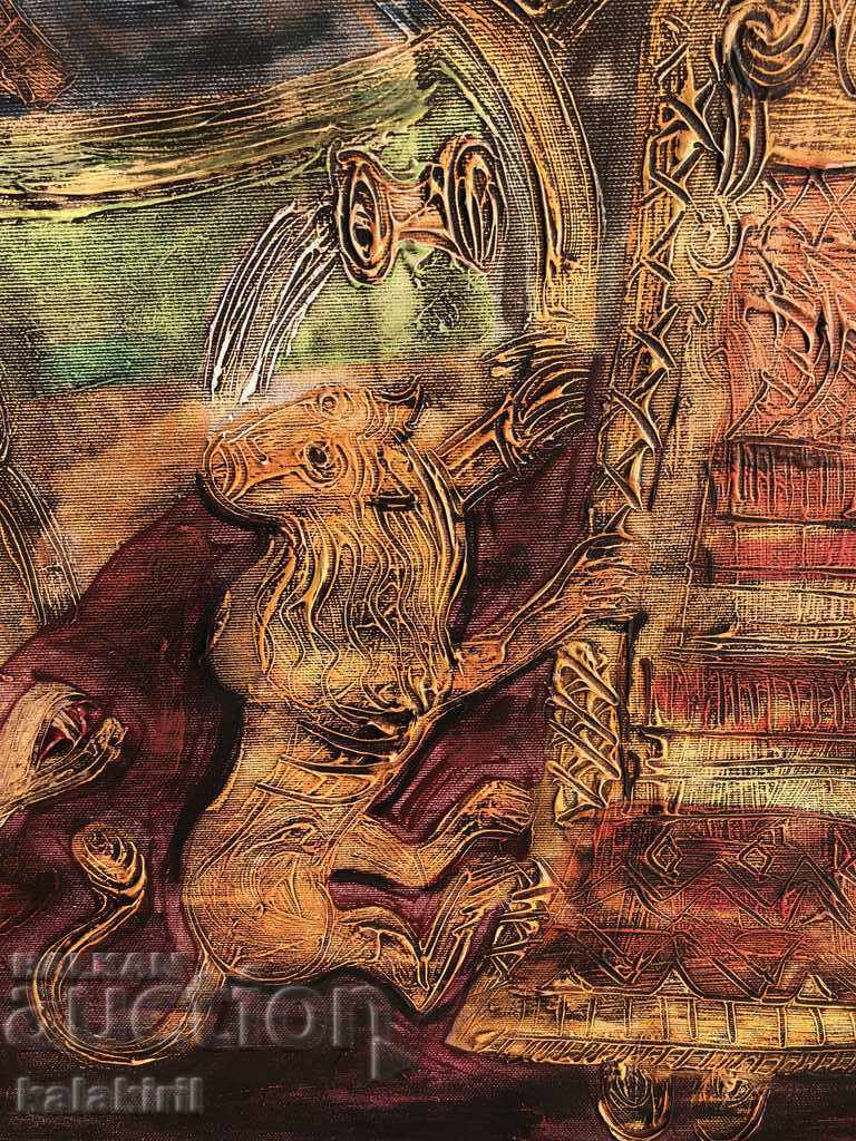 "Fountain with a Bulgarian woman and two lions" with price 2000.00 BGN | € 1022.60 "Fountain with a Bulgarian woman and two lions" with price 2000.00 BGN | € 1022.60