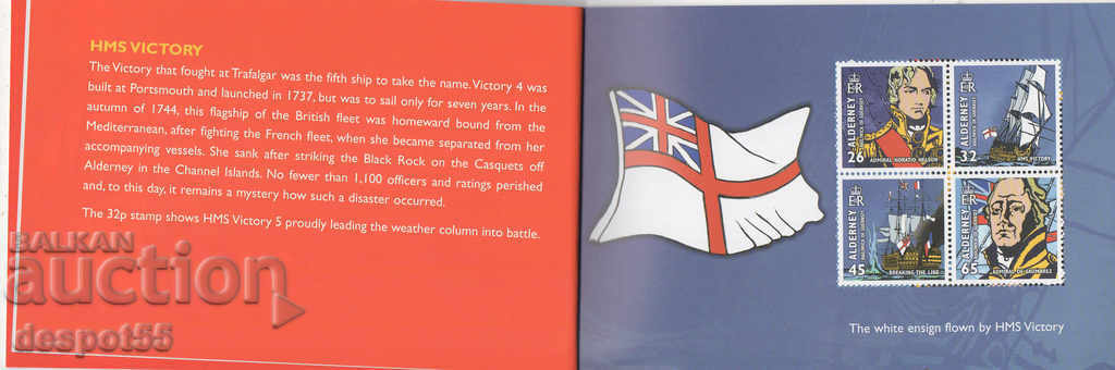 Auction 2005. Alderney. 200 years since the Battle of Trafalgar. Carnet. Auction 2005. Alderney. 200 years since the Battle of Trafalgar. Carnet.