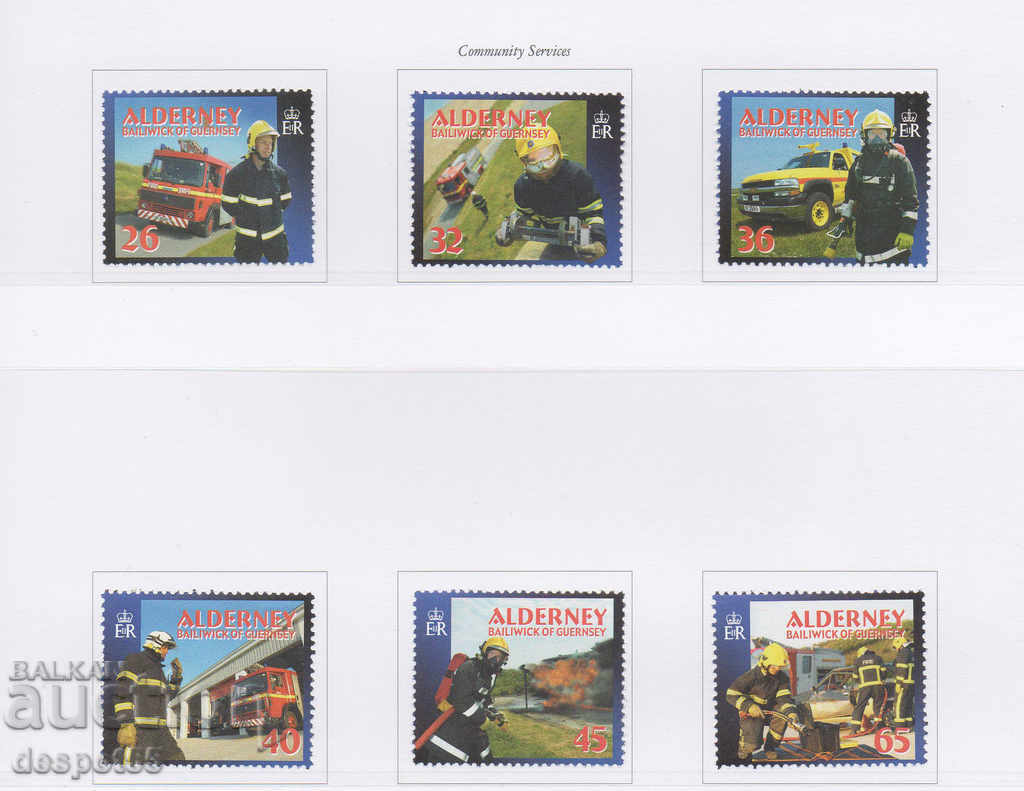 2004. Alderney. Social services - firefighters.