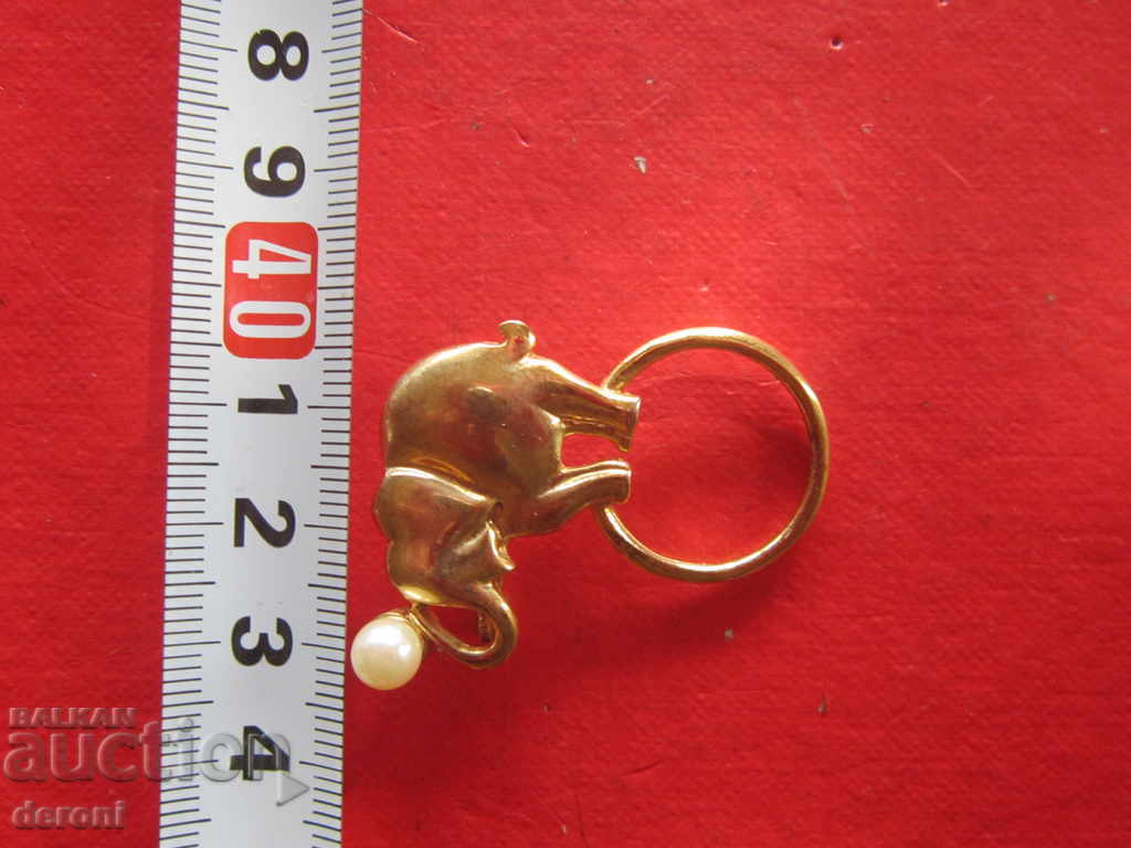 Amazing gilded brooch with pearl 2 with price 10.00 BGN | € 5.11