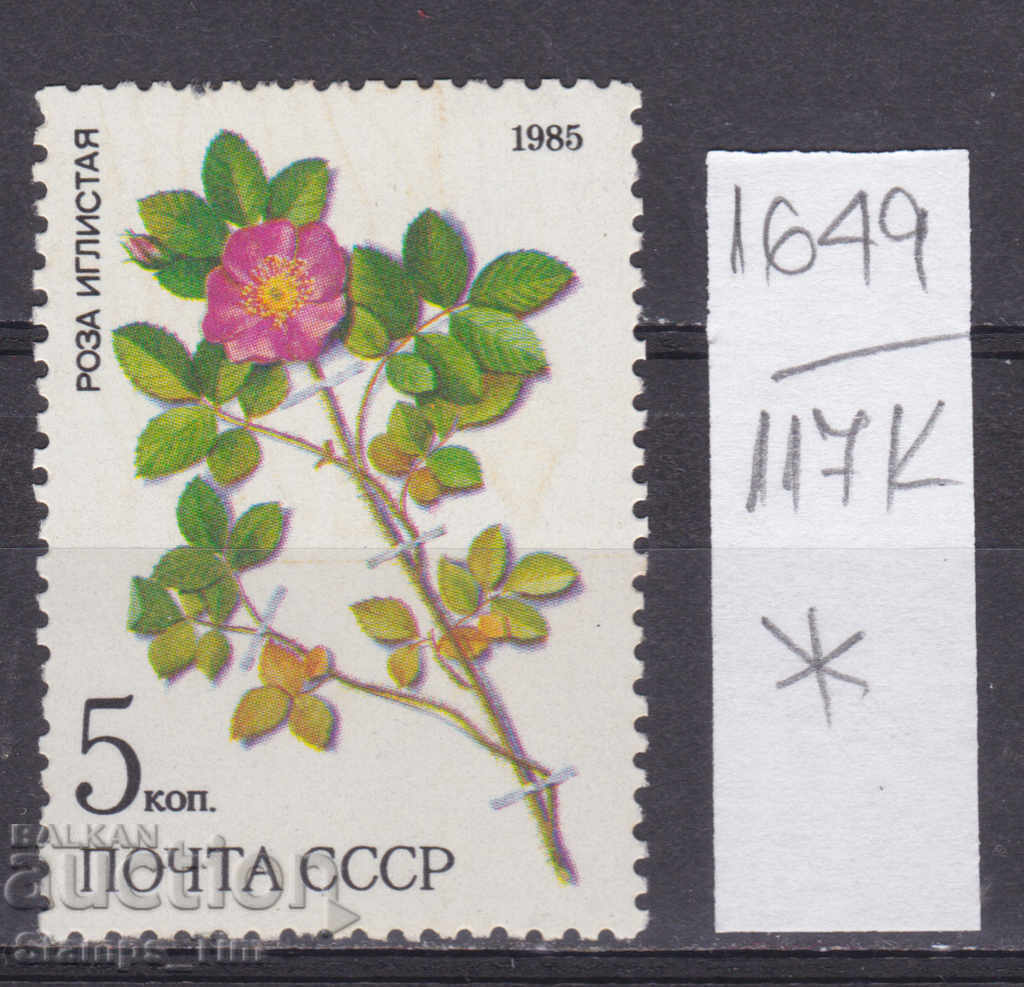 117К1649 / СССР 1985 Russia Flora Plants of Siberia *
