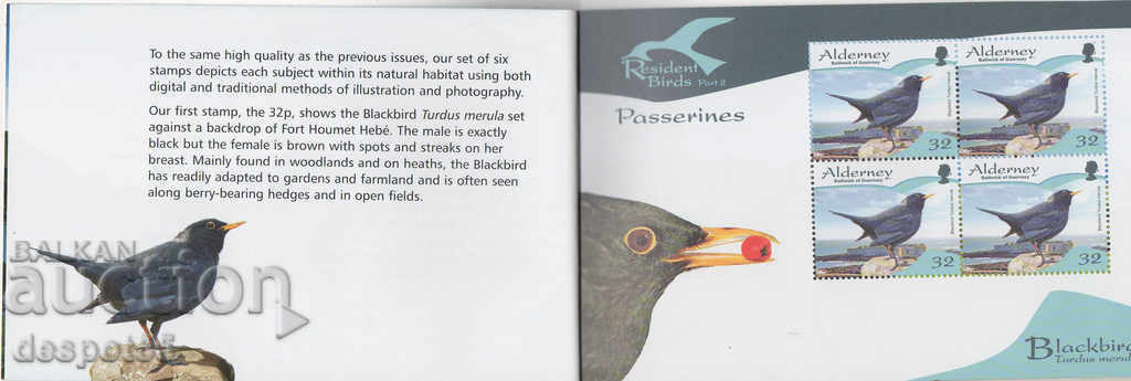 2007. Alderney. Local birds. Carnet. with price 12.50 BGN | € 6.39 2007. Alderney. Local birds. Carnet. with price 12.50 BGN | € 6.39