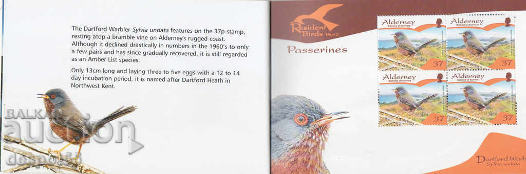 Auction 2007. Alderney. Local birds. Carnet. Auction 2007. Alderney. Local birds. Carnet.