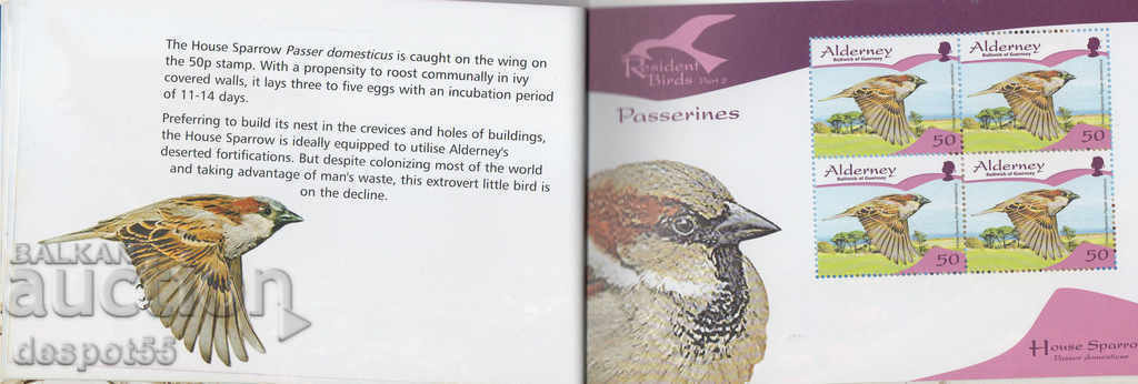 2007. Alderney. Local birds. Carnet. - 6 2007. Alderney. Local birds. Carnet. - 6