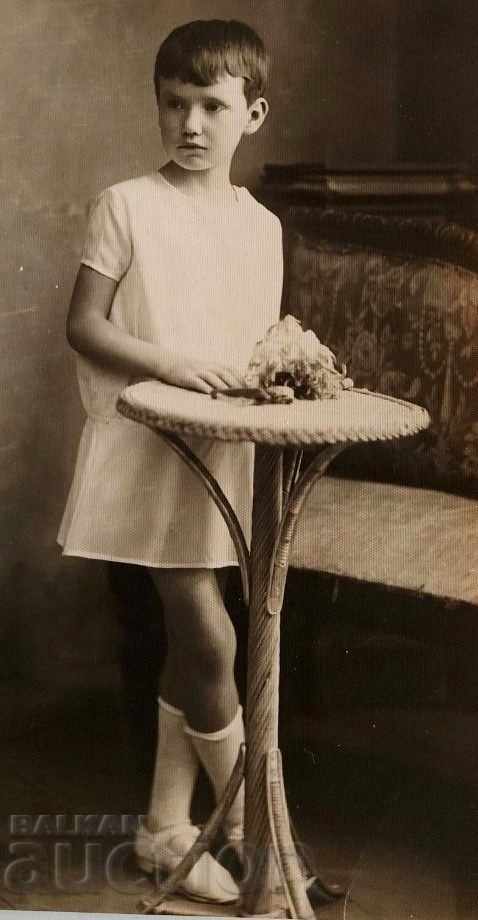 1929 OLD PHOTO PHOTO KINGDOM BULGARIA CHILD GIRL