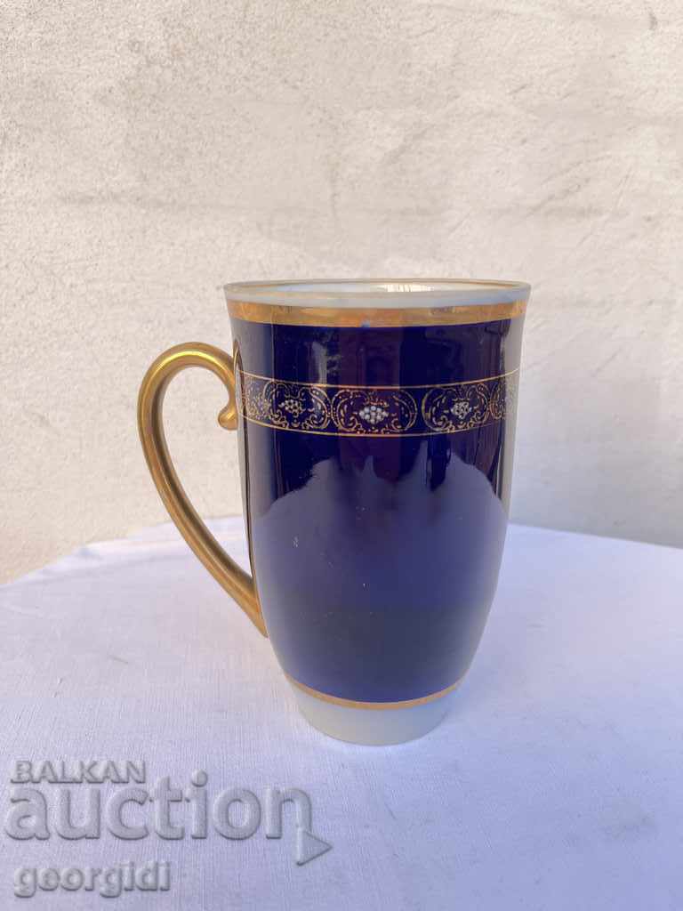 Bulgarian enameled porcelain cup №1181