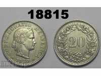 Switzerland 20 rap 1939 coin