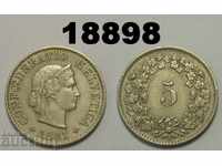 Moneda Elveția de 5 rapen 1931