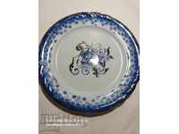 PLATĂ MARE VECHE FRUMOASĂ DE PORCELAN