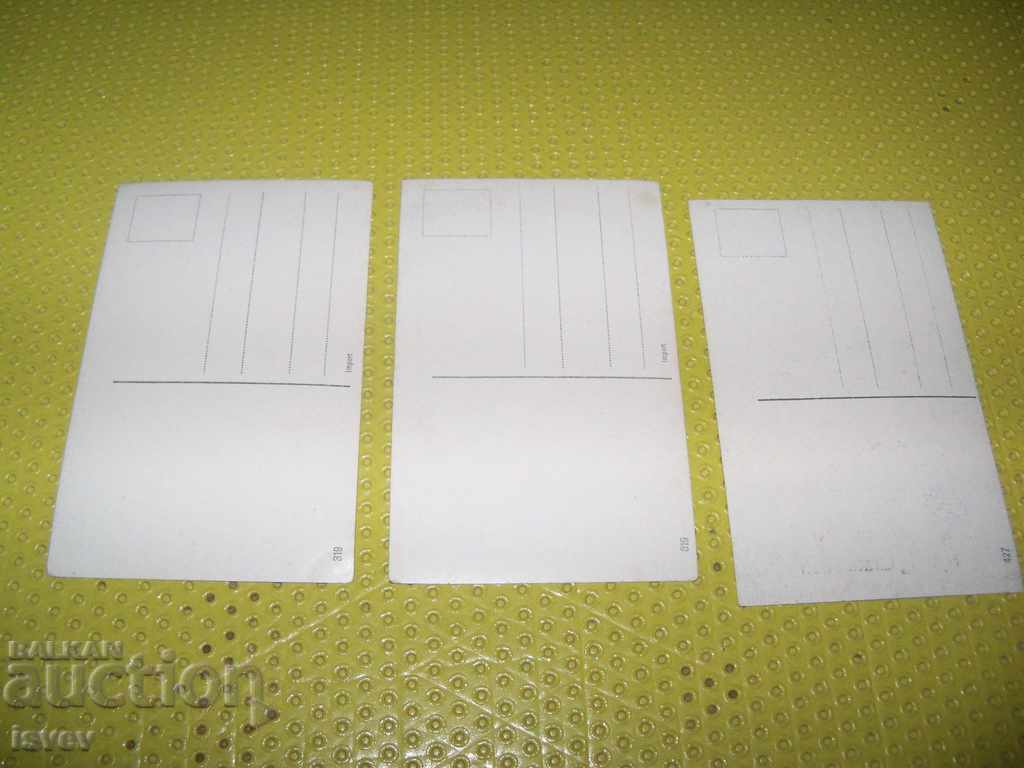 Lot of 3 old romantic postcards before 1944. - 5